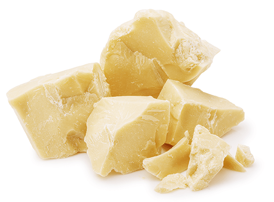 Chunks of cocoa butter